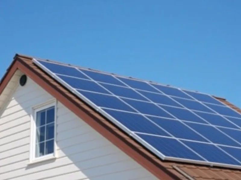 Panneaux solaires monocristallins installés sur toiture résidentielle inclinée par installateur professionnel RGE